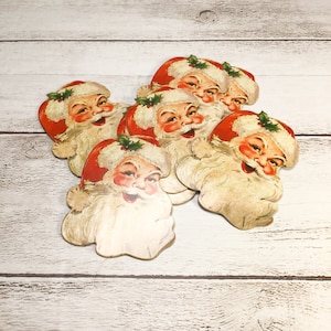 Vintage Jolly Santa Die Cuts (8)