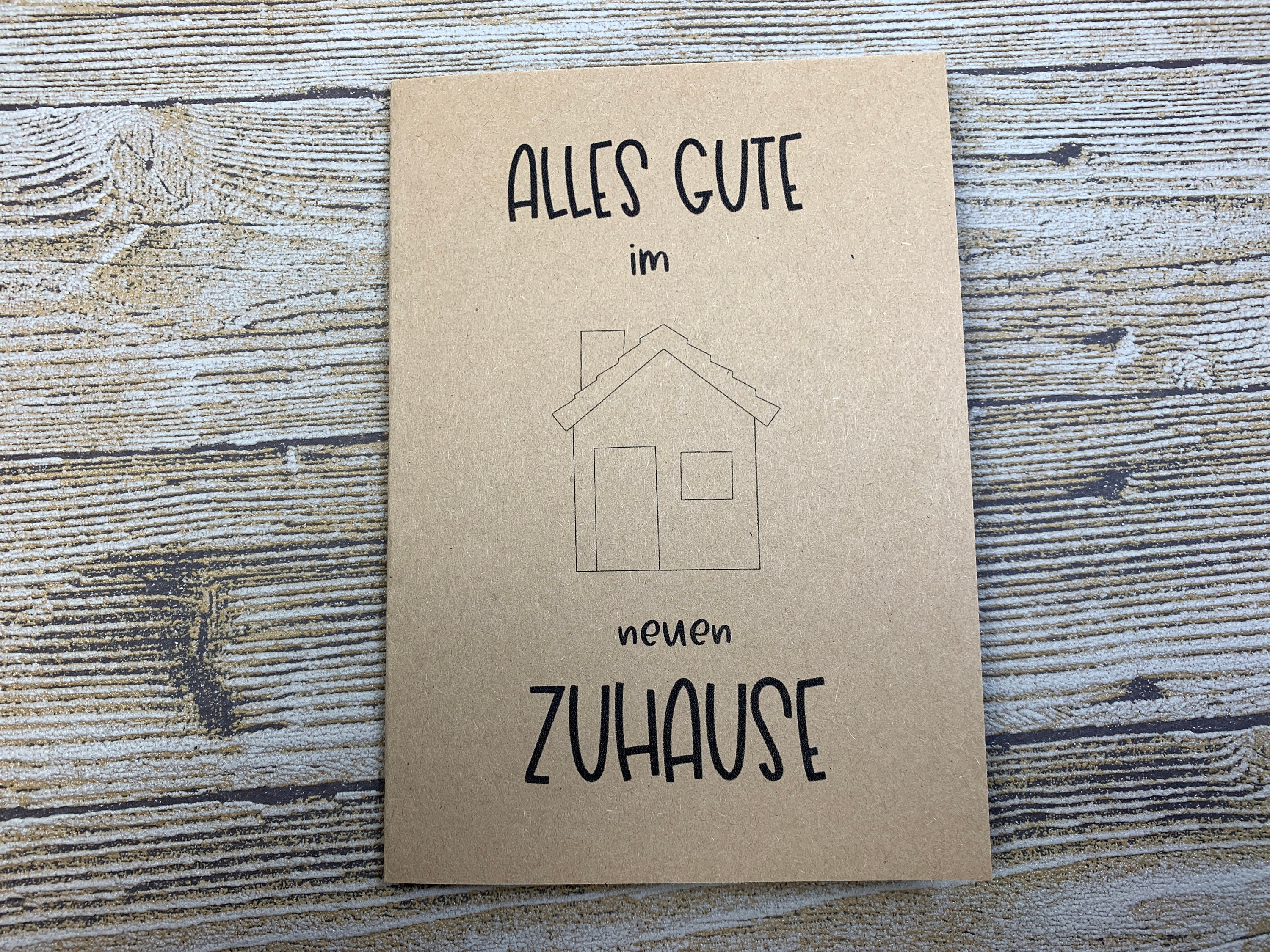 Grußkarte Zum Neuen Zuhause – Designet Für Einweihungspartys, Umzug, Hausbezug