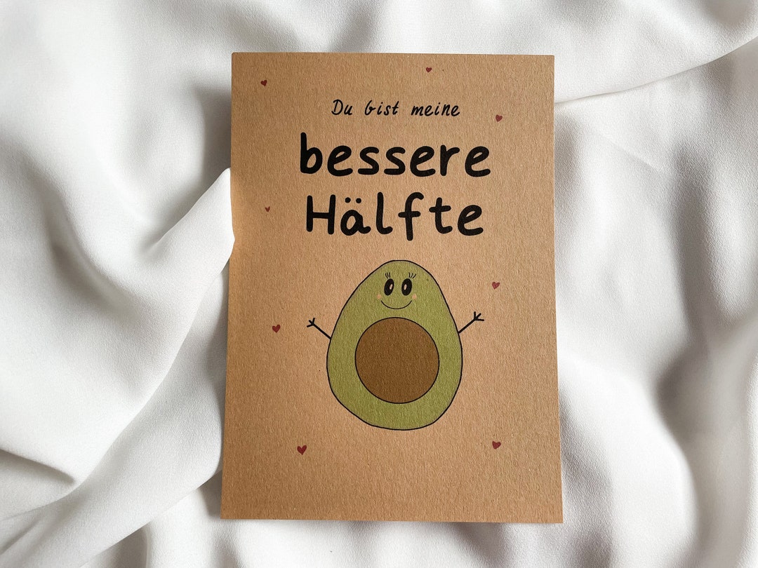 Hallmark Better Half Valentines Karte – Abstraktes Meer-Design Mit Goldfolie, Inkl. Umschlag