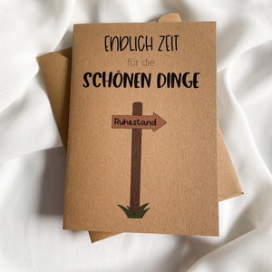 Visitenkarten Im Ruhestand – 50 Stück Kraftpapier, Mit Edelstahl-Etui, Lustiges Geschenk Für Pensionäre