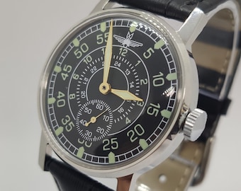 Reloj Pobeda Aviation vintage: reloj de pulsera mecánico soviético para hombre