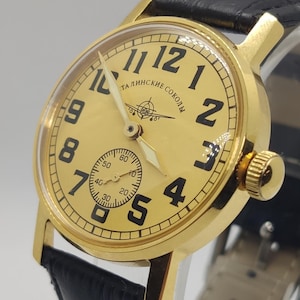 Wrist Watch Pobeda Aviation -Men&#39;s Mechanical watch, Vintage watch, Antique watch, Watch for men, Gift for men, Jewelry for men, wrist watch