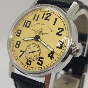 Wrist Watch Pobeda Aviation -Men&#39;s Mechanical watch, Vintage watch, Antique watch, Watch for men, Gift for men, Jewelry for men, wrist watch