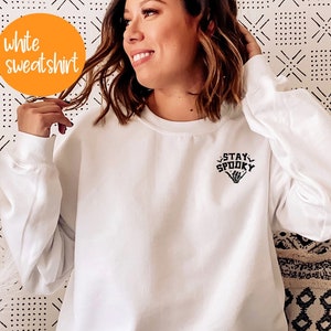 Stay Spooky shirt, retro vintage halloween, hippie halloween, spooky season, halloween party, skeleton shirt,  Halloween Hoodie, PR159