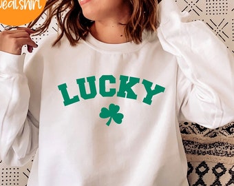 womens st patricks day sweatshirt, womens st pattys day shirt, st pattys day women,  lucky shirt, shamrock shirt, st paddys,PR211