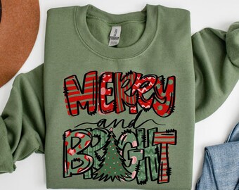 Christmas Sweatshirt, Womens Christmas Sweatshirt, Christmas Sweatshirts for Women, Christmas Women,Merry Christmas Sweatshirt,CH49