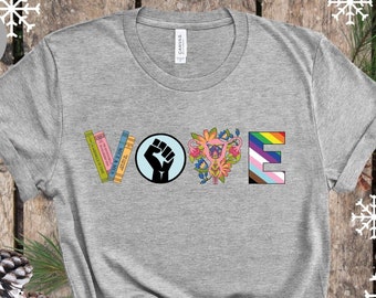 Vote Shirt,Banned Books Shirt,Reproductive Rights Tee,BLM Shirts, Political Activism Shirt,Pro Roe V Wade, Election Tshirts,LGBTQ Shirt,SP17