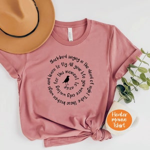 Blackbird Singing In The Dead Of Night Shirt,Blackbird Beatles Shirt,Blackbird,Beatles Lyrics,Music Shirts For Women,Music Lovers Gift,PR353