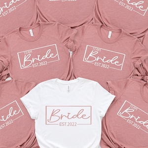 Team Bride Shirts, Bride shirt, Bride Squad T-shirts, Hen Party T-shirts, Bachelorette Party T-shirts, Bridal Party T-shirts