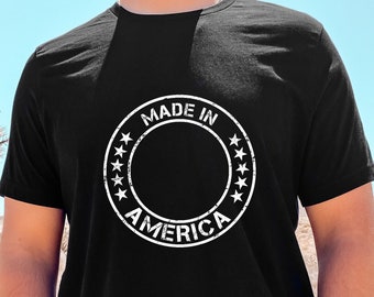 Chemise made in America, chemise fête de l'indépendance, chemise 4 juillet, chemise 4 juillet, chemise patriotique, jolie chemise fête de l'indépendance
