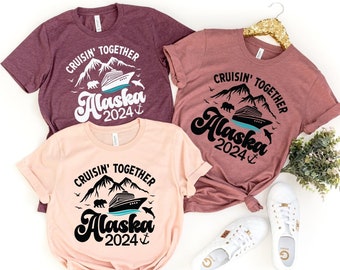 Cruising Together Alaska 2024 Shirt,Family Cruise Vacation Shirt,Matching Group Cruise Trip Shirts, Custom Cruise Squad Shirt,Travel Tee,TR9