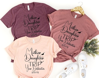 Mother Daughter Trip T-Shirts, 2024 Trip Shirts, Summer Trip Shirt, Mother Daughter Day Shirt, Family Shirt, Matching Shirts,PR208