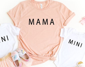 Mothers day shirt, Mama Mini Shirt, Matching mothers day shirt, Matching Family shirts, Matching Mommy and Me Shirts, Mama shirt,PR296