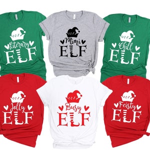 Personalized Gift,family Group Christmas Elf Shirts, Sassy Elf Tee ...