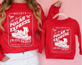 Christmas Gift For Family,Polar Express Sweatshirt, Christmas Sweatshirt ,Holiday Shirt,CH3