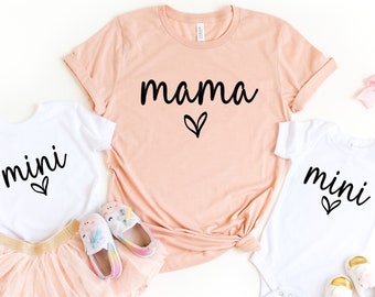 Mothers day shirt, Mama Mini Shirt, Matching mothers day shirt, Matching Family shirts, Matching Mommy and Me Shirts, Mama shirt,PR120