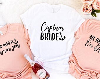 Nautical Bachelorette Party Shirts, Bachelorette Shirts, Bachelorette Cruise, Last Sail Before the Veil, Let's Get Nauti, PR251