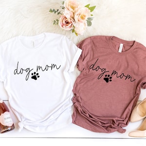 Chemise maman chien personnalisée, chemise maman chien avec noms, chemise fête des mères, chemise maman chien, cadeau pour amoureux des chiens, PR253