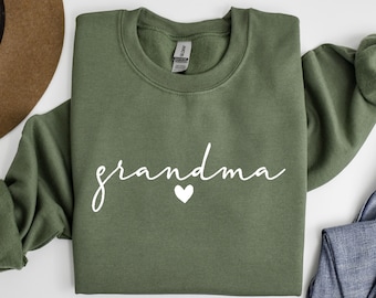 Custom Grandma Sweatshirt, Nana Sweater, Gift for Grandmother, Mothers Day Gift, Cute Mom Shirt, Mom Life Shirt, Mom Hoodie, TR21