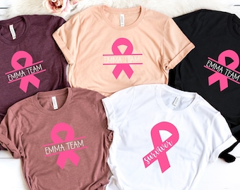 Breast Cancer T-shirt, Motivational T-shirt, Cancer Awareness T-shirt, Personalized Team Cancer T-shirt , Cancer Support Team Shirt