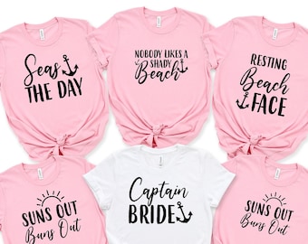 Nautical Bachelorette Party Shirts, Bachelorette Shirts, Bachelorette Cruise, Last Sail Before the Veil, Let's Get Nauti,PR251