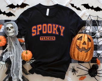 Spooky Teacher Shirt, Halloween Teacher Shirt, Trick or Teach Shirt, Spooky Teacher T-shirt, Ghost Teacher Shirt,H6