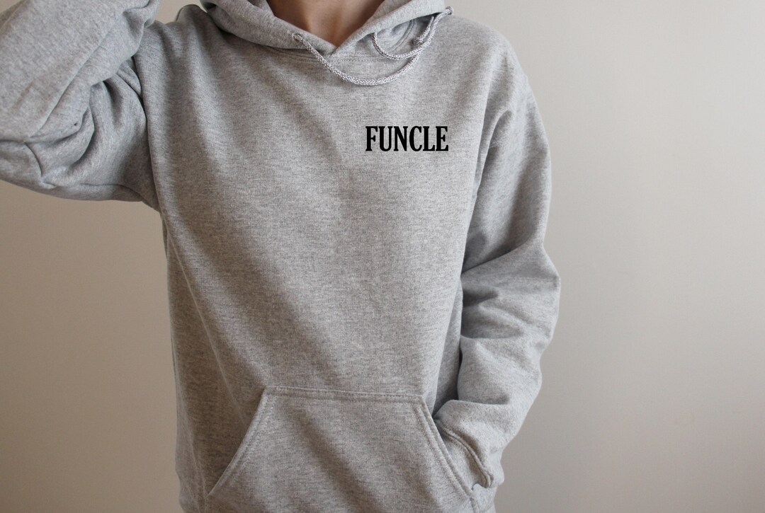 FUNCLE - Crewneck - on the Heart Placement Sweatshirt/hoodie- Fun Uncle ...