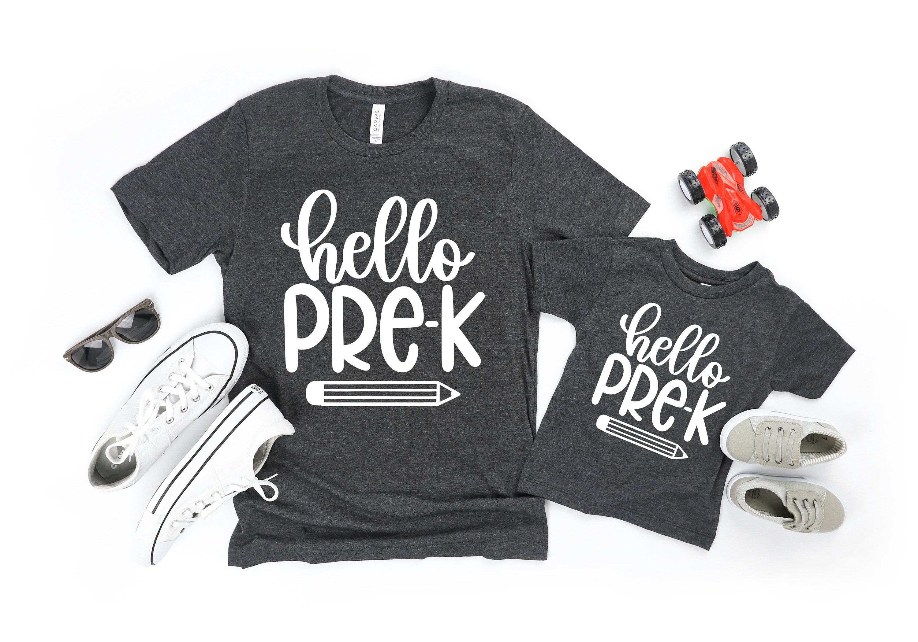 Hello PreK Shirt Girls Prek Shirt First Day Of PreK Shirt Etsy