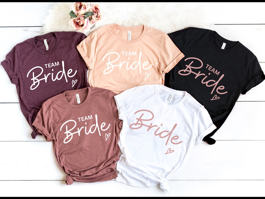 Team Bride Shirts, Bride Shirt, Bachelorette Party Shirts,bridesmaid ...