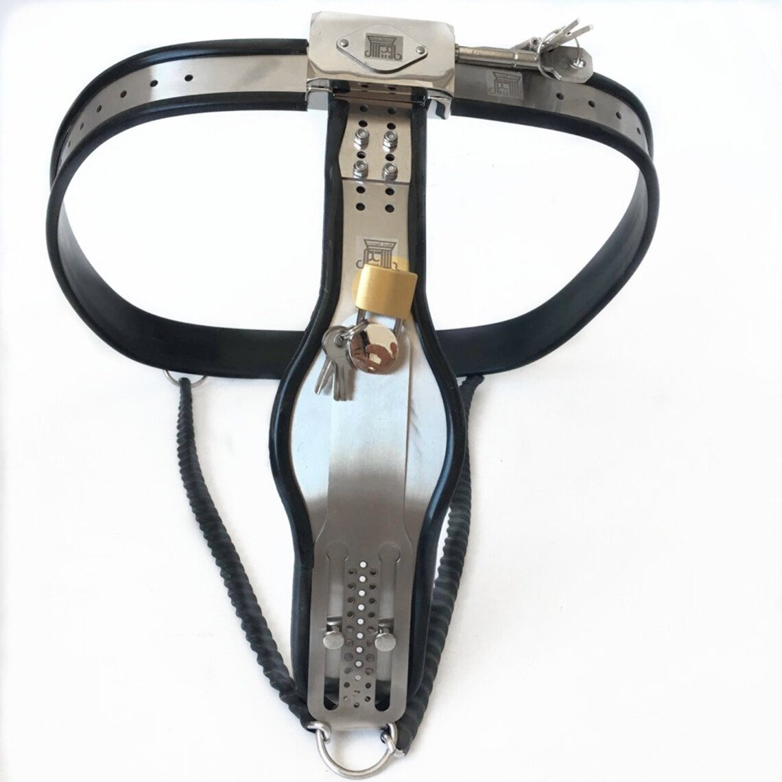 Black Lockable Women Chastity Belt Stainless Steel | Etsy