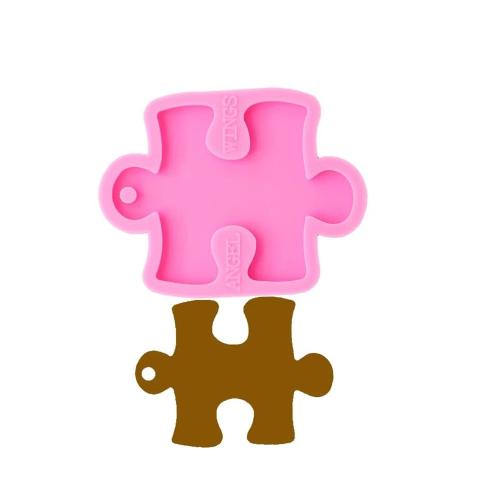 Jigsaw Puzzle Piece Silicone Mould Epoxy Resin Keychain ...