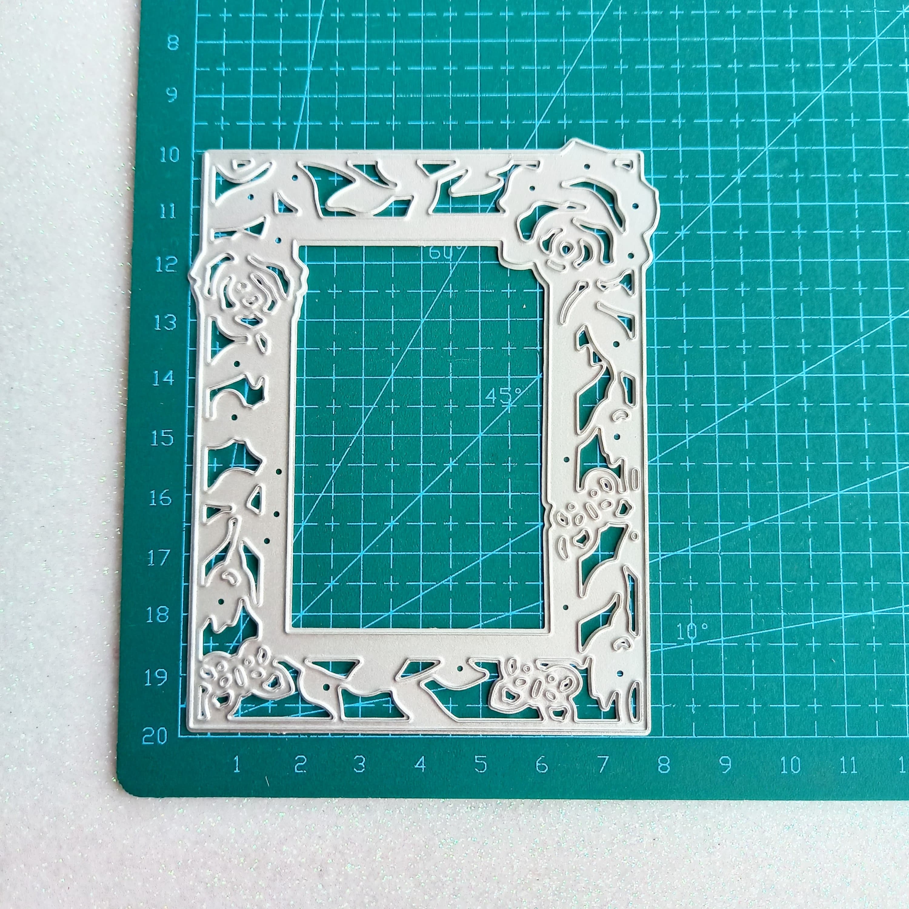 Rose Frame Metal Cutting Die Frame Dies Border Dies Small Etsy