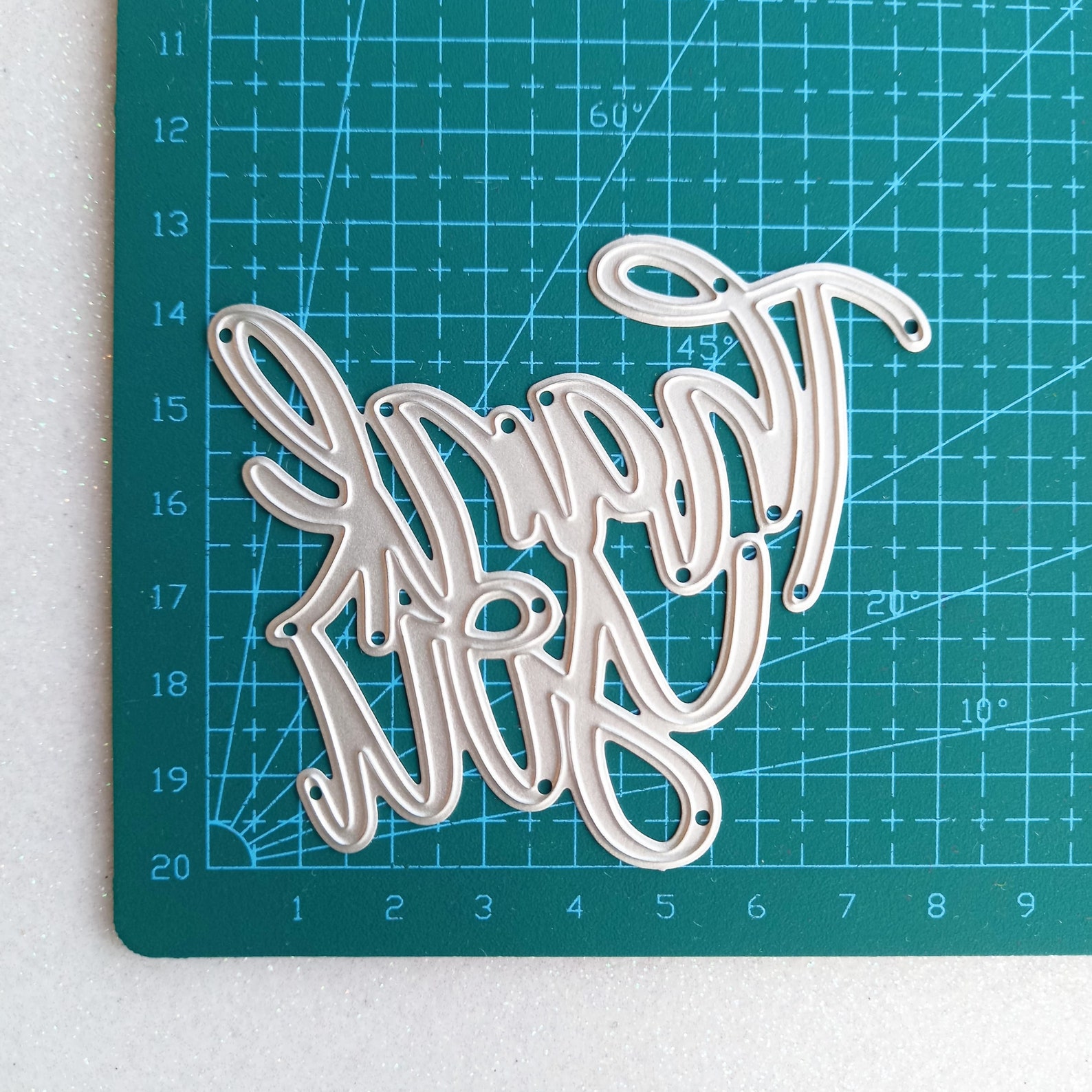 Thank You' Metal Cutting Die Die Cut Crafts Word Dies Etsy