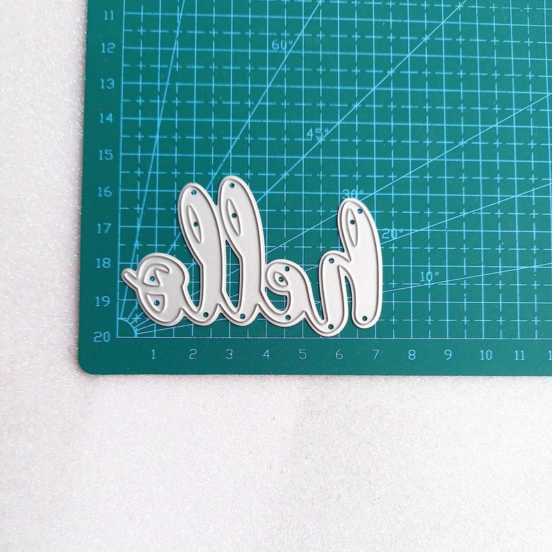 Lower case Die Cut Crafts Cardmaking Hello Metal Cutting Die Hello Word Die