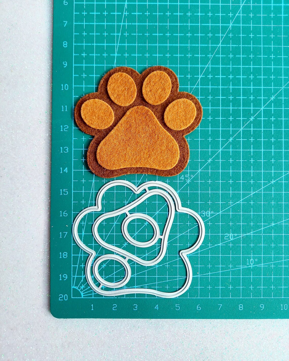 Paw Print Die Cutter Dog Paw Cutting Die Pawprint Dog Puppy Etsy