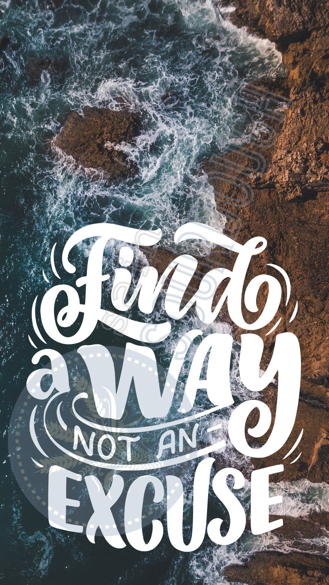 Motivational iPhone Wallpaper Quote Saying Screen Digital Downloadable ...