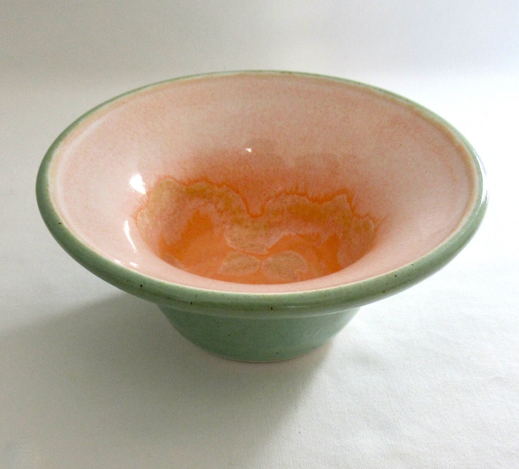 7.5 inch Salad Bowls, 24 oz Ceramic Serving Bowls with Handle, Japanese Irregular Shape Serving Colorful Bowls Set for Salad, Pasta,Soup,Ramen,Popcorn