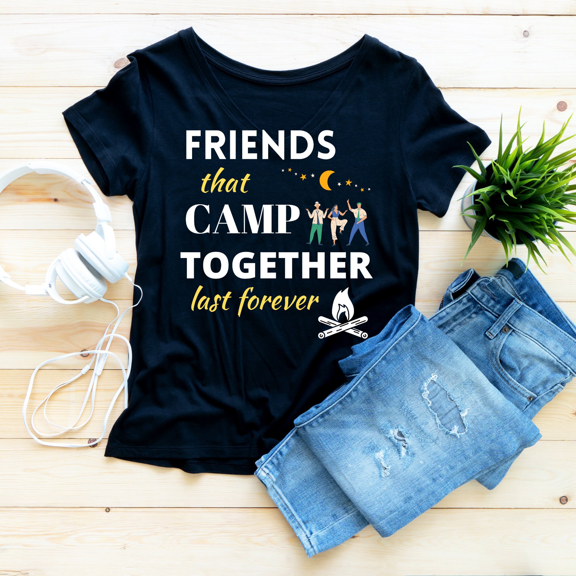 FRIENDS THAT CAMP Shirt Happy Camper Shirt Camping Shirt Etsy