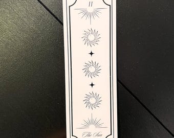 Bookmark • Gothic Dark Academia Book Accessory, The Sun Tarot
