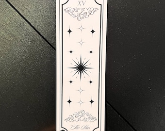 Bookmark • Gothic Dark Academia Reader Gift, The Star Tarot