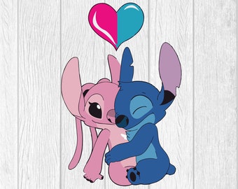 Stitch Angel Love Etsy