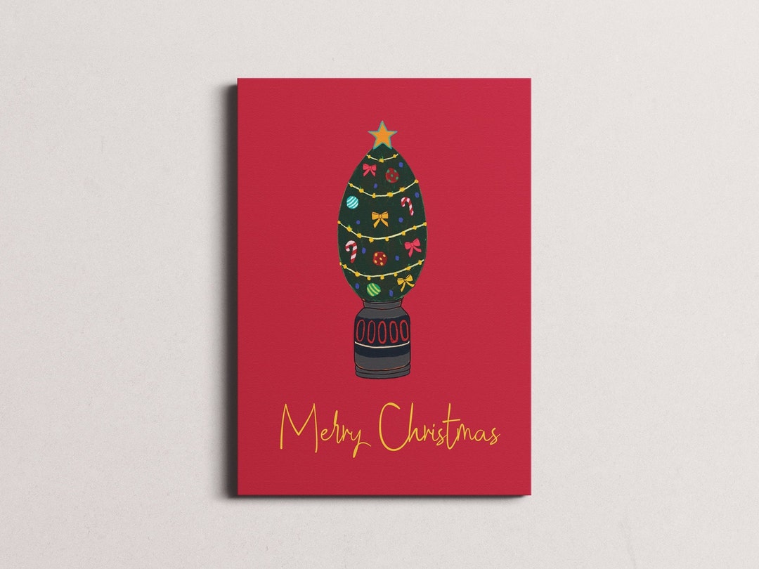 Printable Card Christmas Trees Card Christmas Holiday Card Etsy