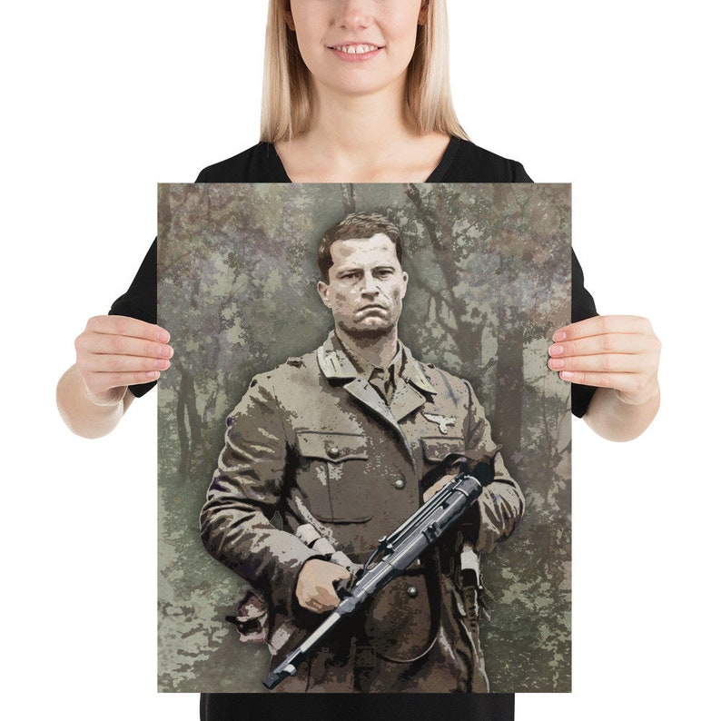 Art of the Gun Sgt. Hugo Stiglitz Inglourious Basterds Movie Poster MP