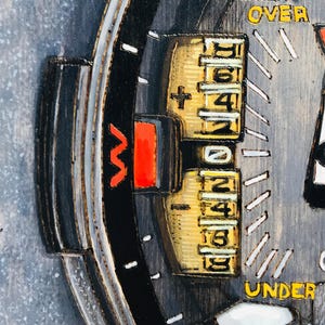 G Shock MUDMASTER GWGB1000EC - 18x24 Original Tactical Watch Painting on Wood Board bild 9