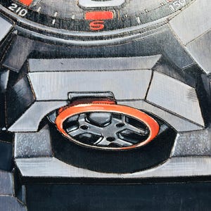 G Shock MUDMASTER GWGB1000EC - 18x24 Original Tactical Watch Painting on Wood Board bild 10