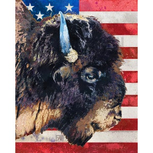 American Plains Buffalo Art Print