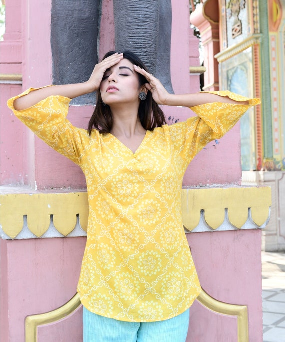 Short kurti online pajama