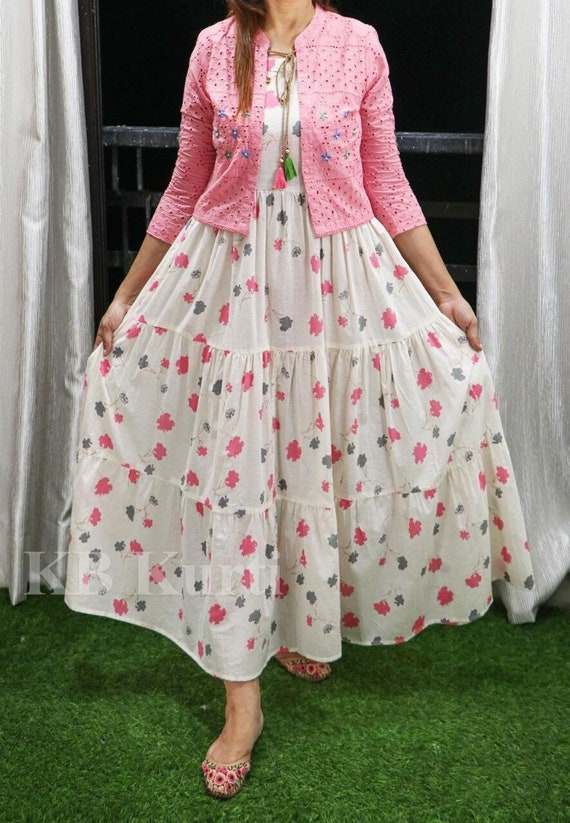 Cotton pink jacket style kurti  G3WKU02209  G3fashioncom
