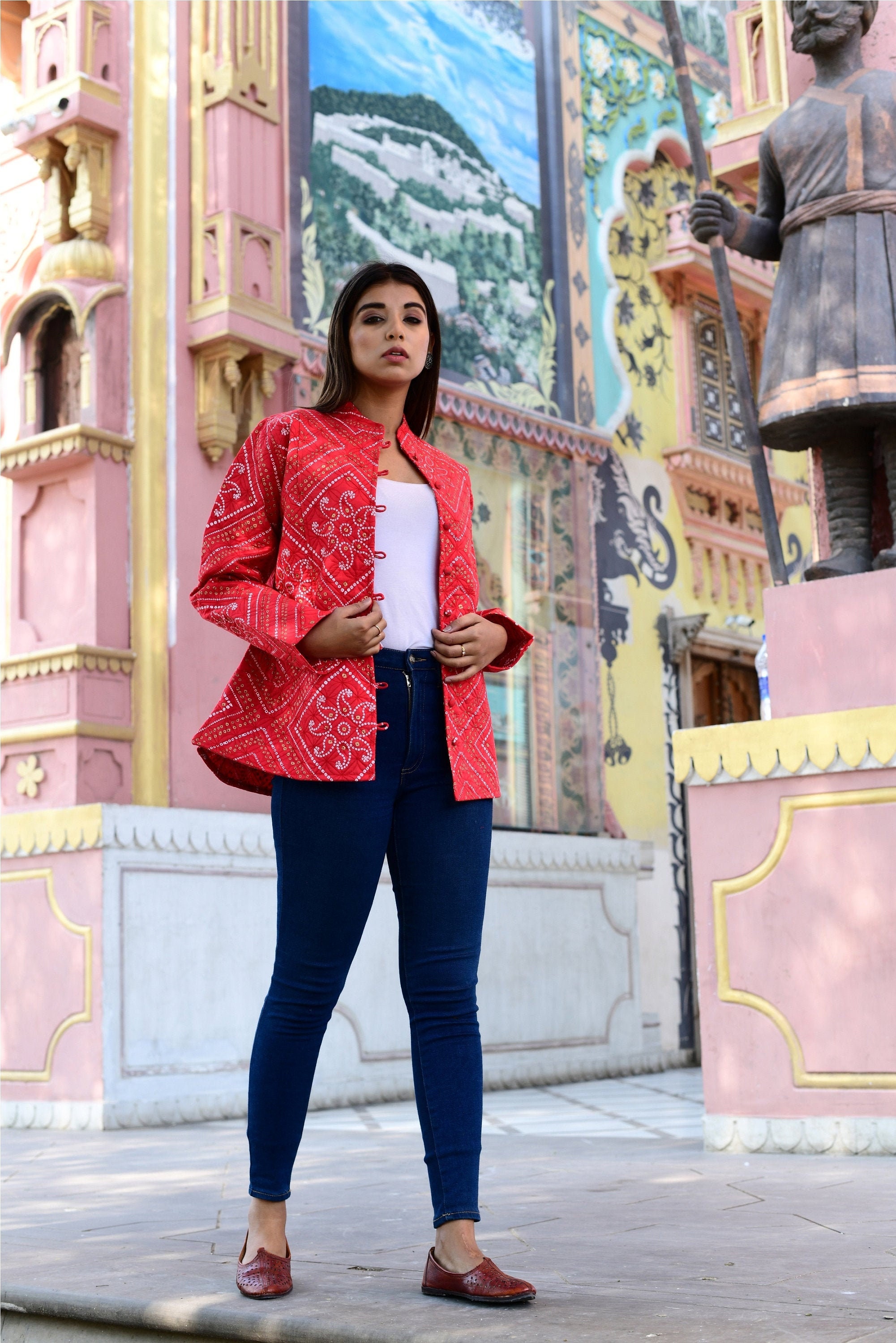 designer quilted jacket