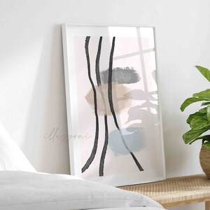 Abstract Shapes Art, Printable Wall Art, Mid Century Print, Geometric Large Poster, Modern Gallery Wall, Minimalist Poster, Contemporary Art